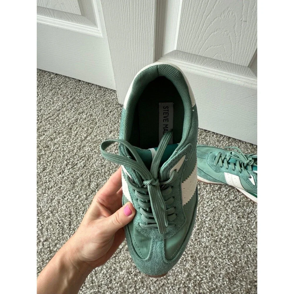 green steve madden sneakers